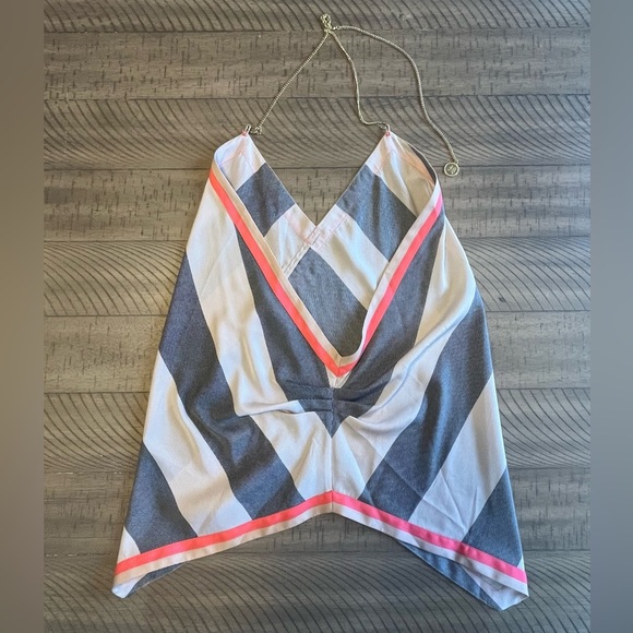 VINTAGE Victoria's Secret Low-Back Scarf with Chain Halter Women’s Size Small - Picture 4 of 6